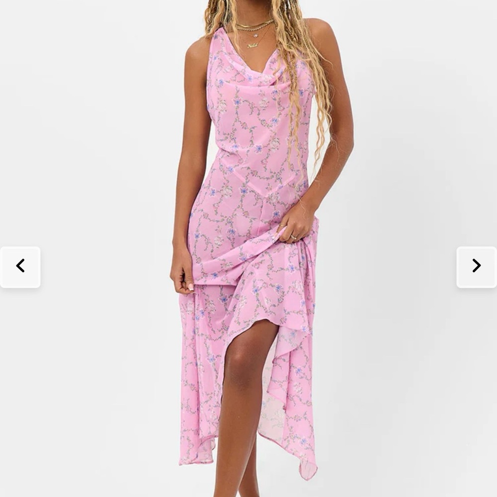 Molly Floral Chiffon Dress Frankies bikinis L